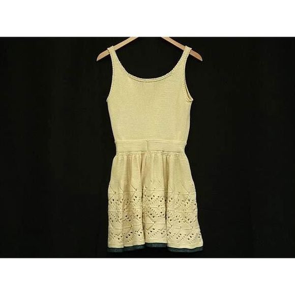 Chanel Silk And Cotton Knit Dress Clothing Size 38 Women's Ivory Fl4109 - Picture 2 of 8